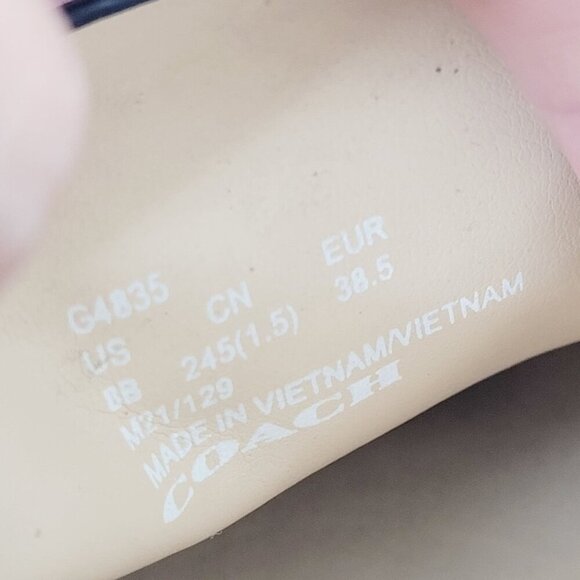 Coach Marley Driver Women's Size 8B Black Leather Loafers Slip on 10CT - Picture 8 of 10